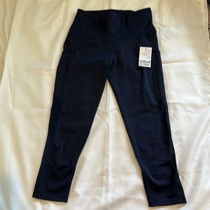 Blue leggings size L NWT